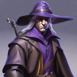 A realistic depiction of a half dark elf man in a Dungeons and Dragons fantasy setting