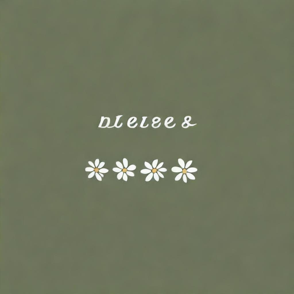 Design a professional and modern logo for a business named 'Daisies & Twine' with the slogan 'Everlasting Flowers'