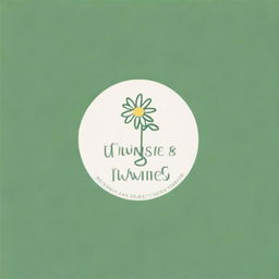 Design a professional and modern logo for a business named 'Daisies & Twine' with the slogan 'Everlasting Flowers'