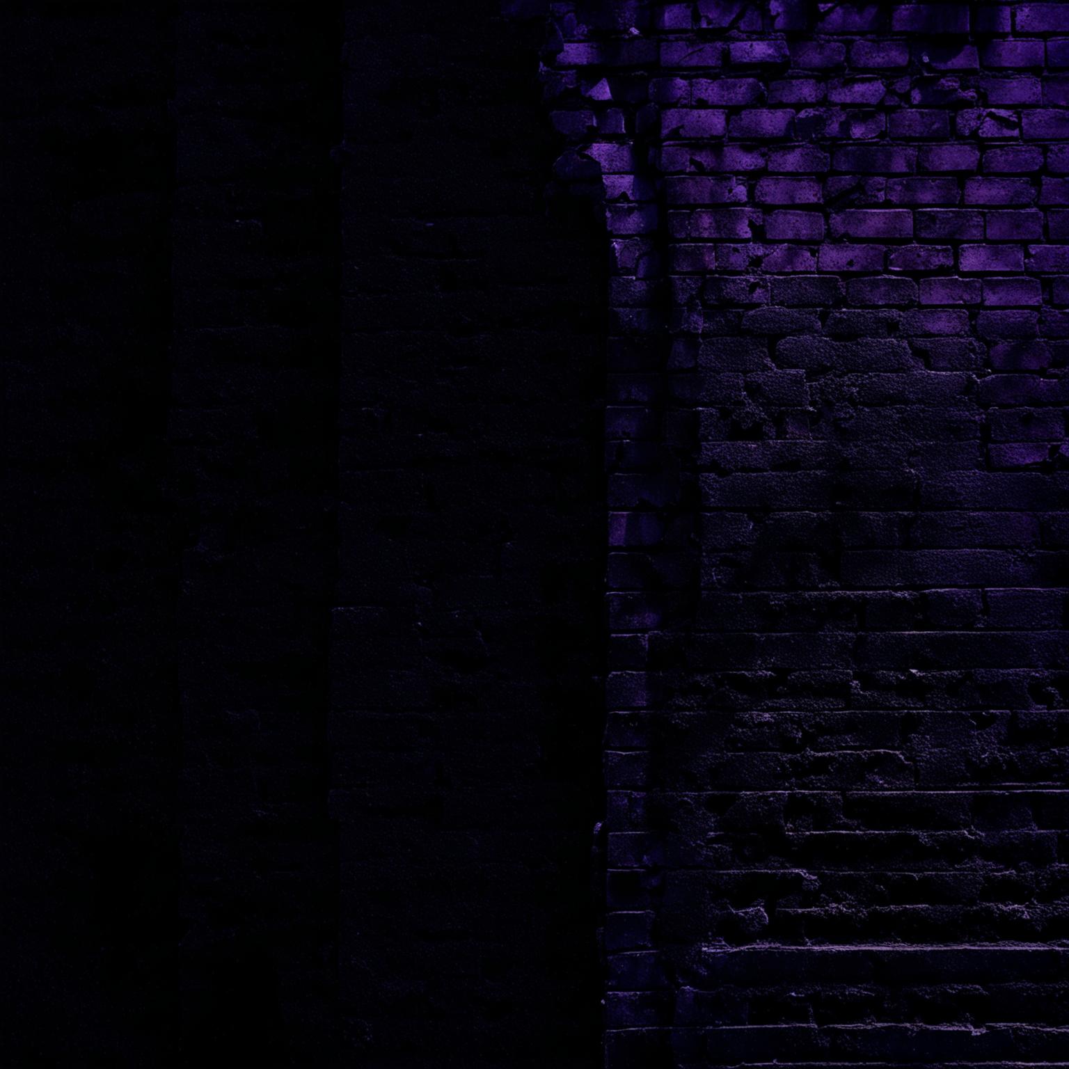 An abstract, dark image of a vintage brick wall background that is broken, cracked, and crumbling, with deep colors and shadowy tones to evoke decay and abandonment