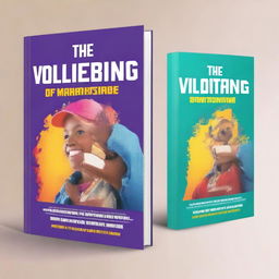 Create a realistic and strong motivational book cover for a book titled 'The Power of Volunteering'