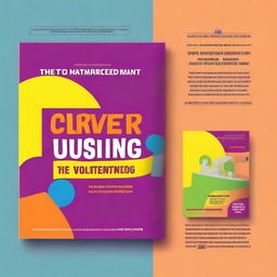 Create a realistic and strong motivational book cover for a book titled 'The Power of Volunteering'