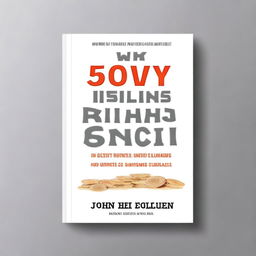 Design a beautiful ebook cover titled 'Why Only 5% Become Rich' written by John Cohen