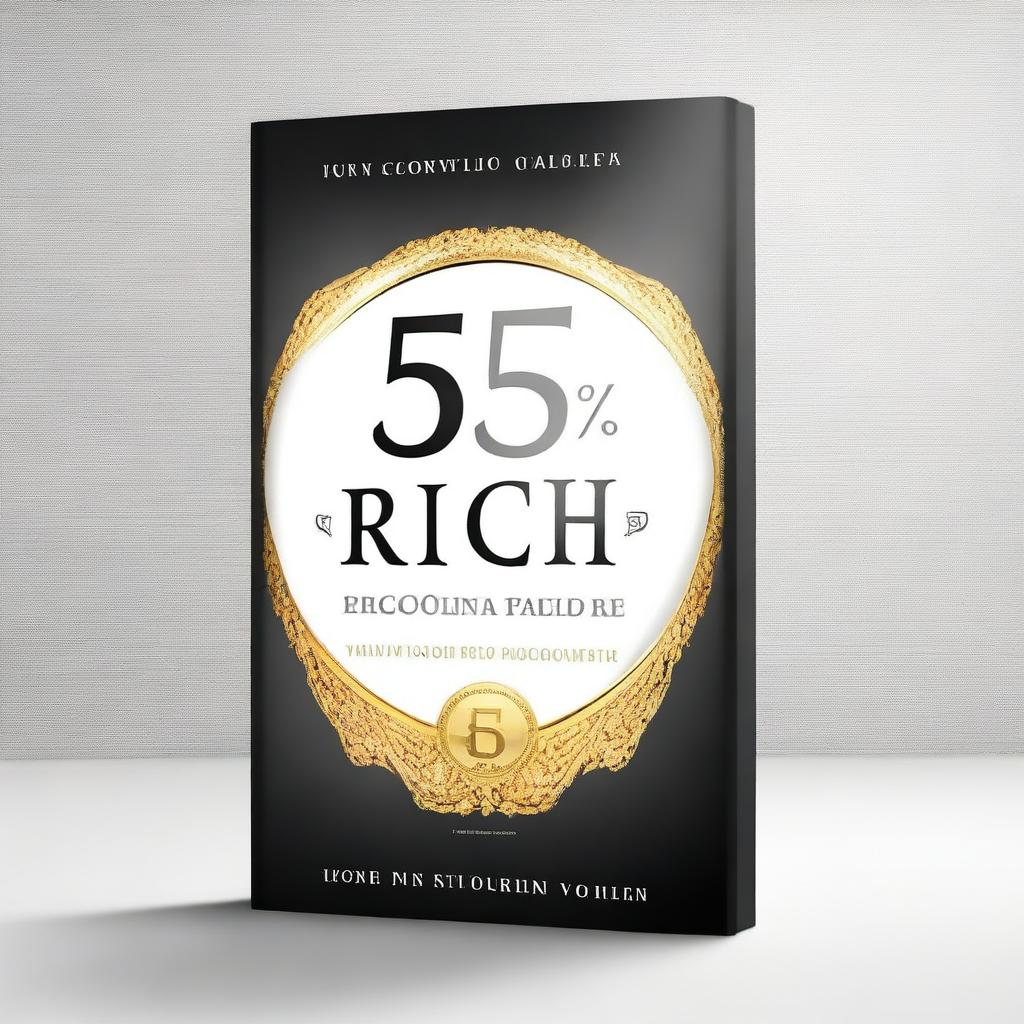 Design a beautiful ebook cover titled 'Why Only 5% Become Rich' written by John Cohen