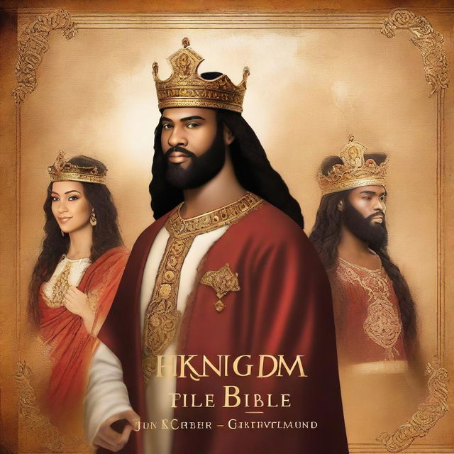 Create a book cover for a bible titled 'The Kingdom Bible' New Testament