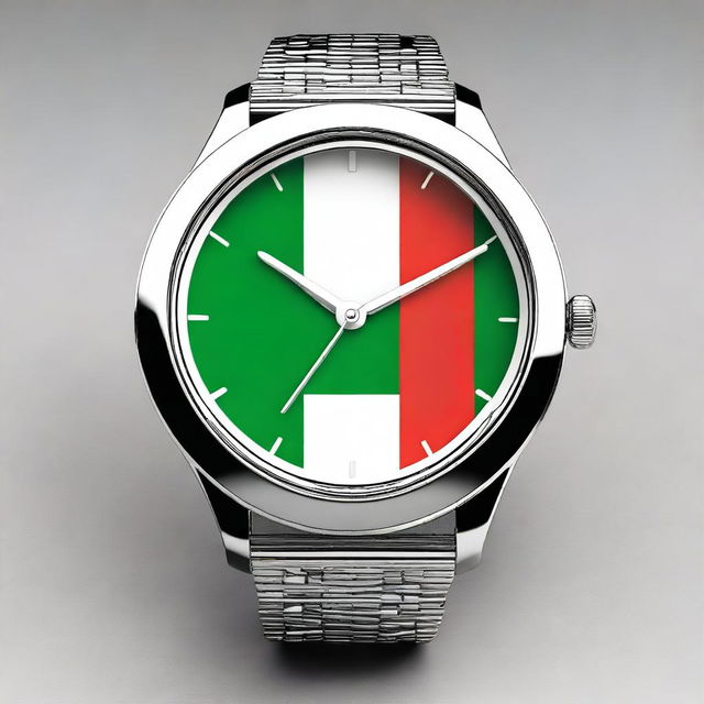 A stylish 3-hand dress watch that represents Bangladesh