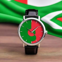 A stylish 3-hand dress watch that represents Bangladesh