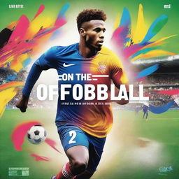 Create a cover page with the title 'FOR THE LOVE OF FOOTBALL: A FOOTBALLER'S JOURNEY'