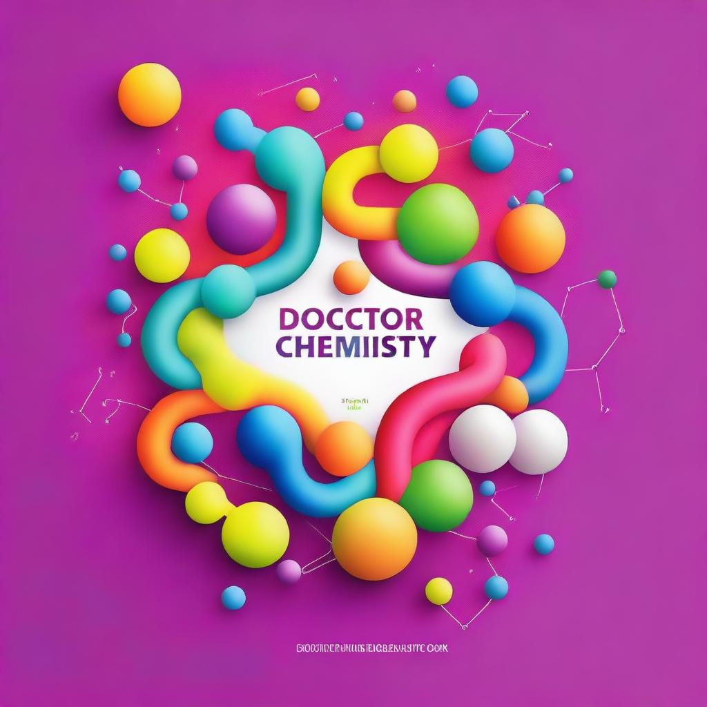 Create a chemistry book cover titled 'Doctor Chemistry'