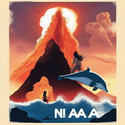 Create a movie poster for a film titled "N A I A"