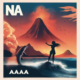 Create a movie poster for a film titled "N A I A"