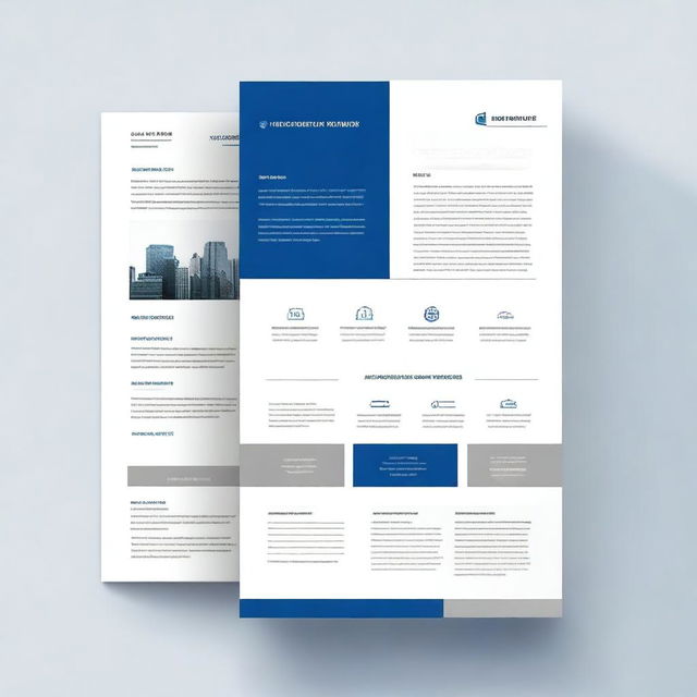 Create a professional cover page for a financial firm's report