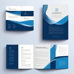 Design a decent cover page for a financial firm's report