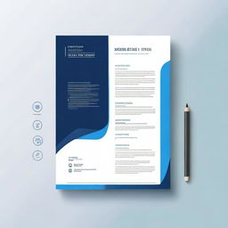 Design a decent cover page for a financial firm's report