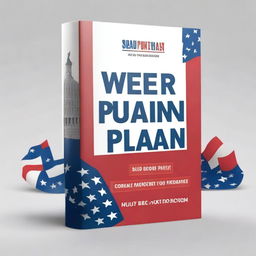 Create a book cover for a political campaign action plan