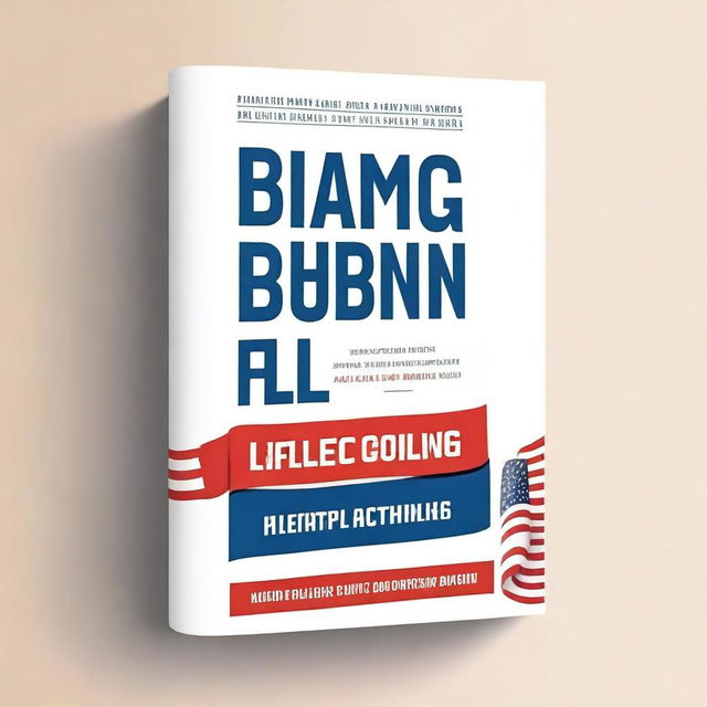 Create a book cover for a political campaign action plan