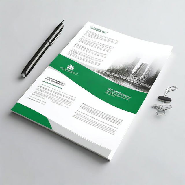 Design a decent cover page for a financial firm's report