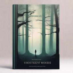 Create a visually captivating book cover featuring a mysterious forest with dense, dark trees and a narrow path leading into the unknown