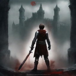 Create a dark fantasy book cover for 'The Blood of the Heir' by I