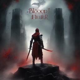 Create a dark fantasy book cover for 'The Blood of the Heir' by I