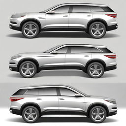 Design an SUV with a wheelbase of 3540mm and dimensions of 5990mm in length, 2010mm in width, and 1710mm in height