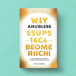 Create a beautiful ebook cover for the title 'Why Only 5% Become Rich'