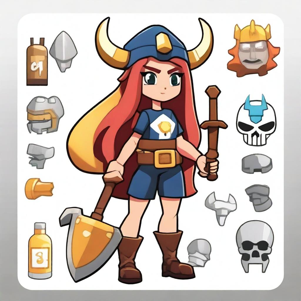 Create a Brawl Stars inspired female character named Granger