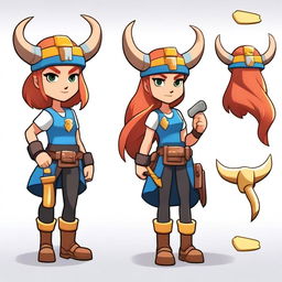 Create a Brawl Stars inspired female character named Granger