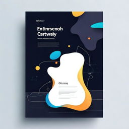 A professional and modern cover page for an entrepreneurship project