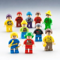 Create an image of toy mini figures named 'Little John Adventures'