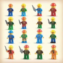 Create an image of toy mini figures named 'Little John Adventures'