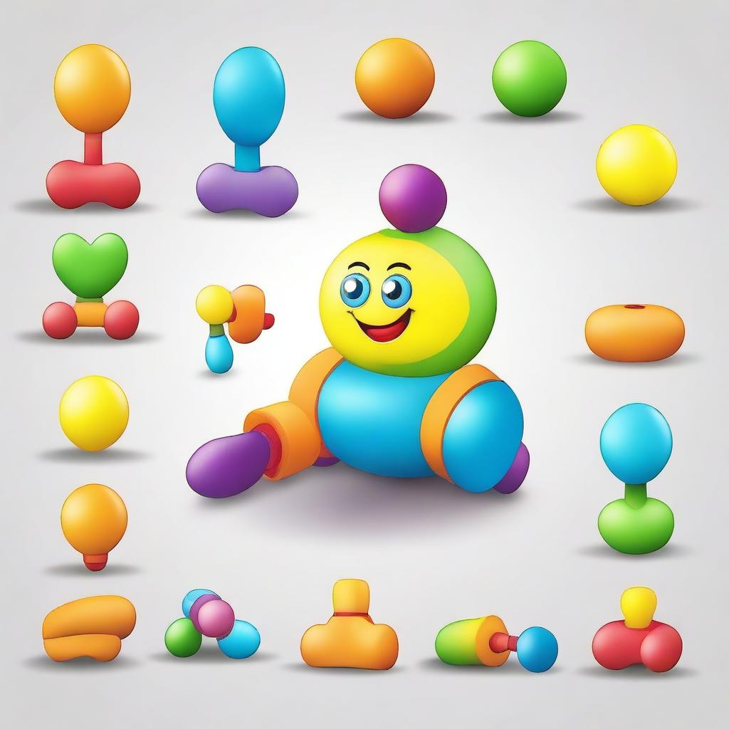 Create an image of a colorful toy named 'Get and Pull'