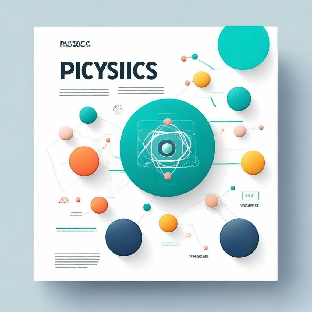 A visually appealing cover page for a physics textbook