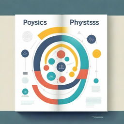 A visually appealing cover page for a physics textbook