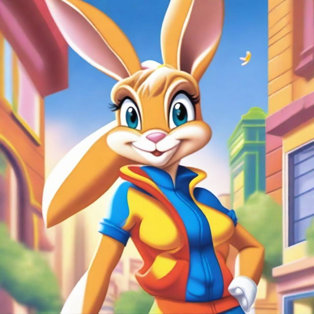 A detailed illustration of Lola Bunny, the popular character from the Looney Tunes universe