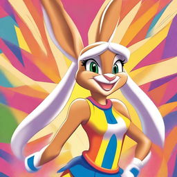 A detailed illustration of Lola Bunny, the popular character from the Looney Tunes universe