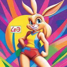 A detailed illustration of Lola Bunny, the popular character from the Looney Tunes universe