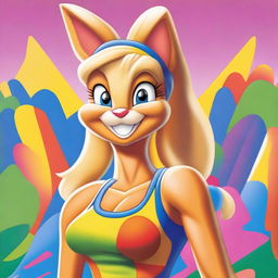 A detailed illustration of Lola Bunny, the popular character from the Looney Tunes universe