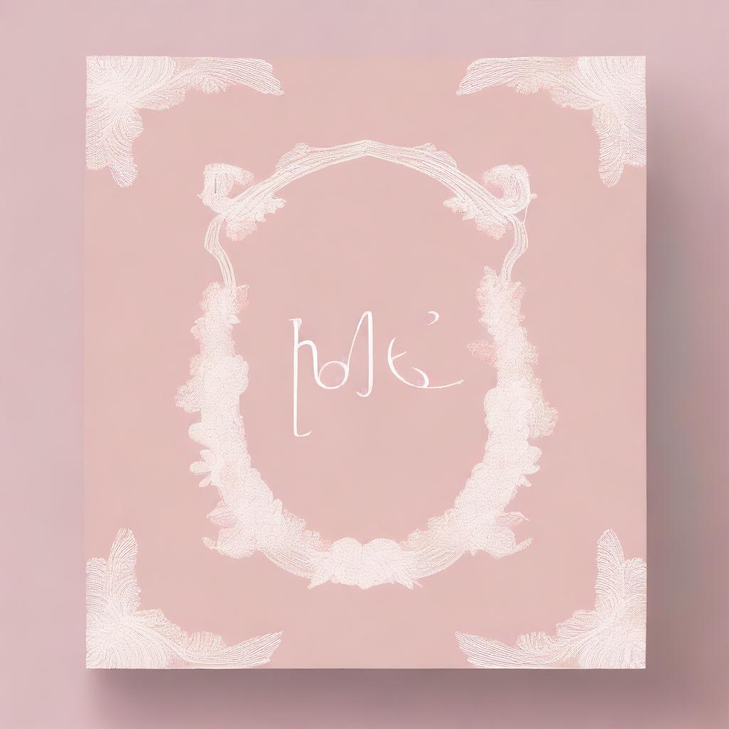 A elegant and sophisticated design featuring the letters 'M' and 'P' for a wedding booklet cover