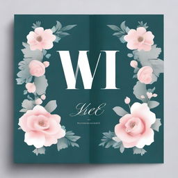 A elegant and sophisticated design featuring the letters 'M' and 'P' for a wedding booklet cover