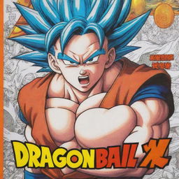 A Dragon Ball X coloring book with various dynamic illustrations of the characters