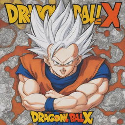 A Dragon Ball X coloring book with various dynamic illustrations of the characters