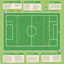 A detailed illustration showing master tips on playing football