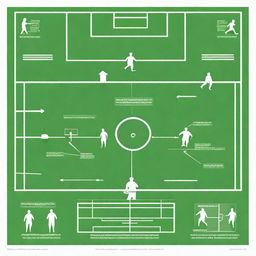 A detailed illustration showing master tips on playing football