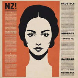 An impactful poster promoting non-violence against women. Include bold, empowering symbols and strong, supportive text