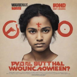 An impactful poster promoting non-violence against women. Include bold, empowering symbols and strong, supportive text