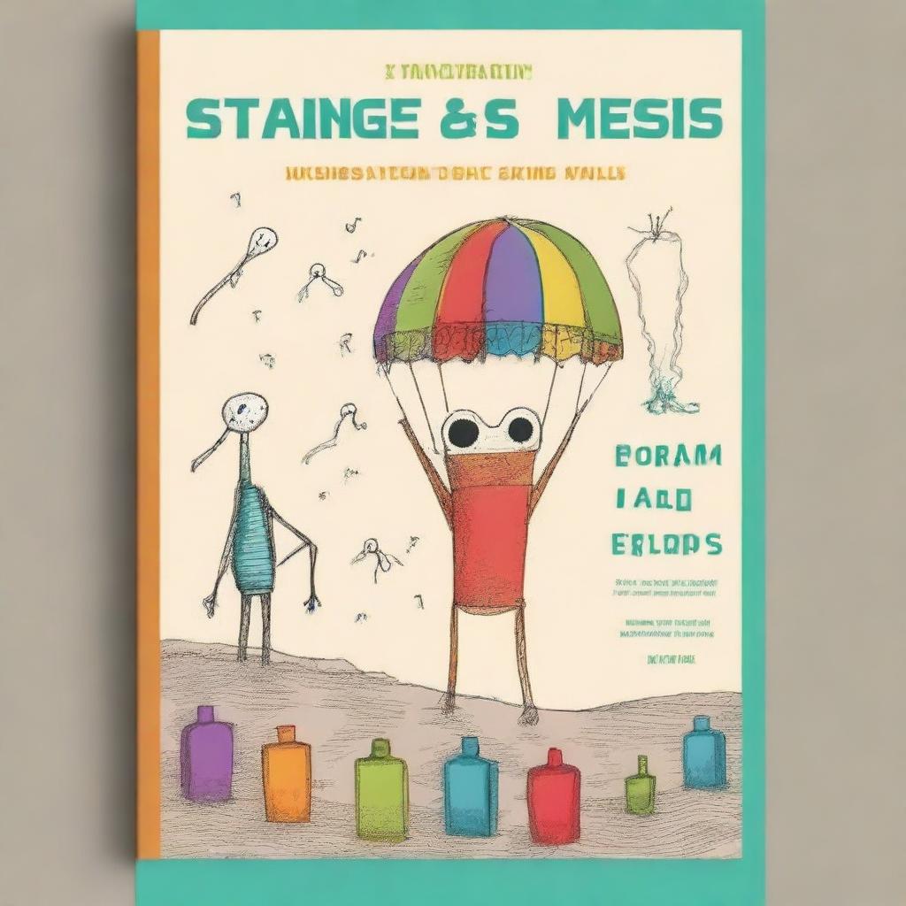 Create an interesting and colorful book cover for a book titled 'Strange and Unusual Ways People Have Died'