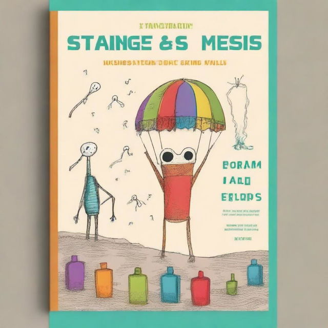 Create an interesting and colorful book cover for a book titled 'Strange and Unusual Ways People Have Died'