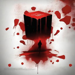 Create a thrilling movie poster for a psychopath thriller titled 'Cube'