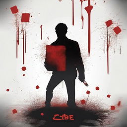 Create a thrilling movie poster for a psychopath thriller titled 'Cube'